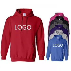 Sweat à capuche noir en molleton de coton de haute qualité, style streetwear, avec logo personnalisé, coupe courte, pour hommes grandes tailles - Product Image 1