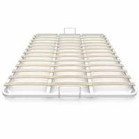 Sommier en fer à lattes, support de matelas en métal, plateforme durable, installation facile