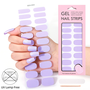 Autocollants pour ongles en gel personnalisés, pas besoin de lampe UV, bandes de gel pour ongles sans UV, imperméables, couverture complète, art de la manucure, bandes de gel pour ongles sans UV - Product Image 2