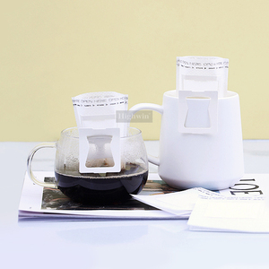 HIGHWIN tout nouveau sac en papier filtre à café Portable jetable suspendu oreille goutte à goutte sac filtre à café adapté au <span class=keywords><strong>Camping</strong></span>/voyage - Product Image 2