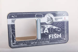 Çok satan lüks kedi tırmalama sütunu oluklu karton kedi yuva ve oyuncaklar konserve balık tarzı Amaz Pet oyuncaklar - Product Image 2