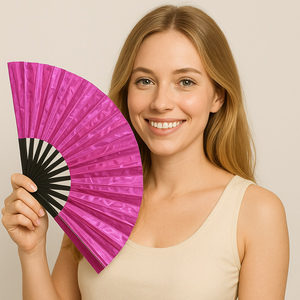 13inch Loud Noisy Custom 33cm Chinese Large Rave Fan Hand Fan Folding Dance Premium Bamboo Folding Clack Hand Fan
