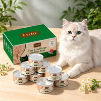 FurZo Fournisseur Professionnel 85G Aliment Humide pour Chat en Conserve, Riche en Protéines, Sans Céréales, Saveur Poisson, Gelée, Pour la Santé de la Peau et du Pelage