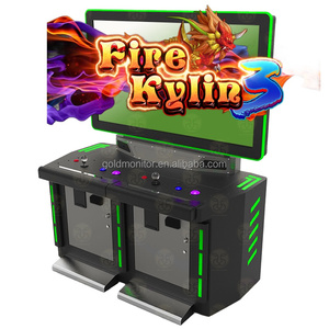 ตู้เกมตู้ดับเพลิง Kylin <span class=keywords><strong>3</strong></span>คอนโซลวิดีโอเกม2ที่นั่งตู้เกมสนุกนักล่าปลา - Product Image 1