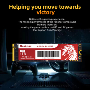 BESTOSS GEN4 高速 NVMe PCIe 4.0 <span class=keywords><strong>M</strong></span>.<span class=keywords><strong>2</strong></span> 512GB/1TB/2TB 内置SSD，适用于台式机，读取速度7500MB/s，写入速度6500MB/s 全新 - Product Image 2