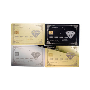 Gold Chip Slot Magnetst reifen High-End Luxus Custom Metall Kreditkarte mit Digitaldruck 2 Color Logo - Product Image 2