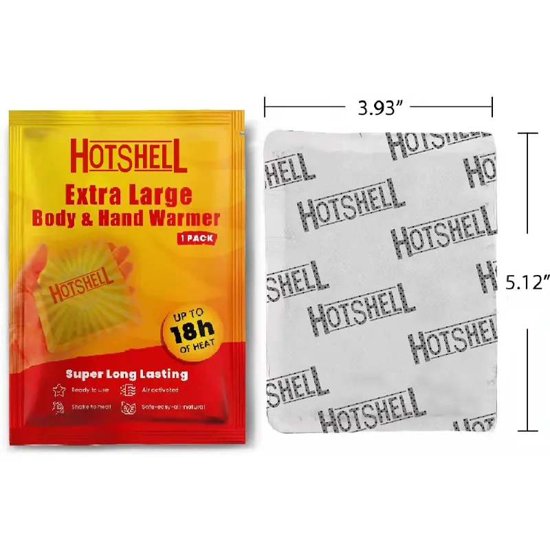 Ce Iso Msds Luft aktivierte Instant Hot Hands Heat Pocket Packs Einweg-Selbst heiz pflaster Klebe wärmer Pad Hand wärmer