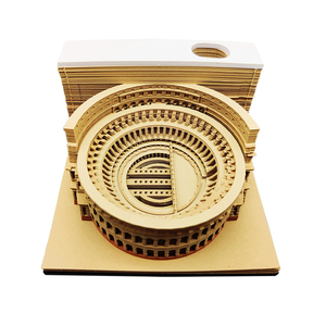 Bloc-notes 3D Colisée romain personnalisé bricolage déchirant papier artisanat modèle 3d personnalisé bloc-notes pour cadeau école et bureau décor de bureau - Product Image 1