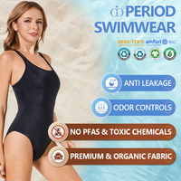 RTS Période Maillot de Bain Bikini 4 Couches Étanche Menstruel Bikini Incontinence Étanche Bain Plage Maillot de Bain Menstruel Une Pièce