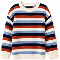 Ensemble tricoté décontracté 3 pièces pour femme, pull anti-plis, crop top, short taille haute, pull côtelé rayé, hiver, vente en gros, personnalisé