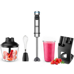 Frullatore manuale Grunkel 1500W 2 velocità con accessori per preparare frullati - Product Image 1