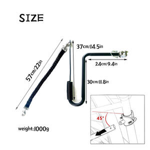 Outil de marcheur de chien de vélo en plein air avec motif solide en métal et rubans pour l'entraînement des chiens - Product Image 2