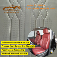 Funda de Asiento de Coche Personalizada de 60*90cm, Acolchada 3D, Bordada, de PVC/PU/Microfibra, con Revestimiento de Esponja, Impermeable, para Interiores de Coche