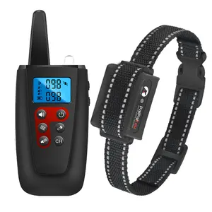 Comes with a flashlight sound and vibration no static shock collar dog training collar with remote training collar