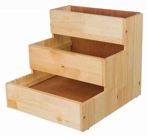 Escalier de chien en bois de haute qualité marches pour animaux de compagnie <span class=keywords><strong>rampe</strong></span> de chien pour lit avec conception de stockage - Product Image 4