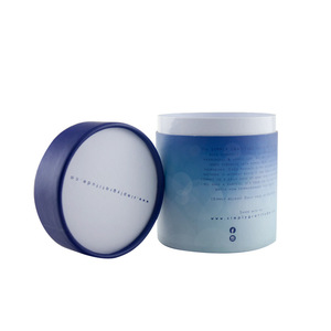 Scatola cilindrica rotonda in cartone con logo personalizzato stampato, confezione regalo per candele, cosmetici, tè, carte, contenitore in cartone per la conservazione. - Product Image 1