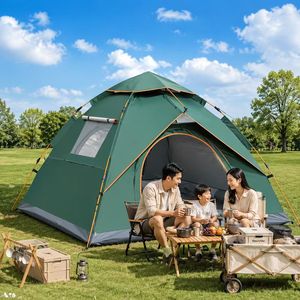 Pop Up <b>Tent</b> 200x200x140cm Quick Automatic Opening Portable Outdoor Camping <b>Single</b> Layer Four Seasons Use - Product Image 2