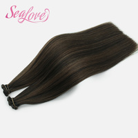 Extensiones de Cabello Remy de Lujo Genius Weft, 100% Cabello Humano de Alta Calidad, Cabello Liso sin Costuras