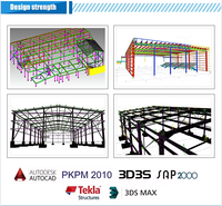 Estructura de Acero Prefabricada de Fabricantes con Marco Espacial para Almacenes y Talleres Usados con Certificación CE ISO CWB