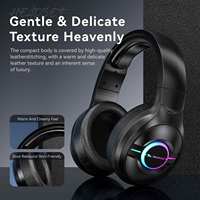 Auriculares para Juegos Smailwolf L50 Tri-Modo con Efecto de Luz Espectral, Batería de Litio Recargable de 1000mAh y 70H de Duración, 360 °   Micrófono Plug&Play
