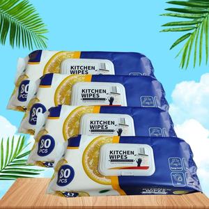 Lingettes de nettoyage de <span class=keywords><strong>cuisine</strong></span> personnalisées, qualité professionnelle, nettoyage intensif, lingettes humides pour la <span class=keywords><strong>cuisine</strong></span>, lingettes jetables pour la maison - Product Image 1