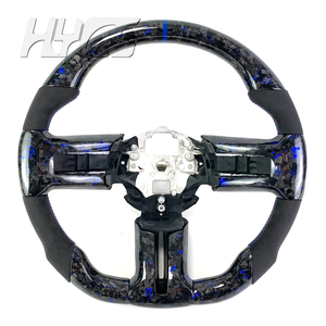 Accessoires intérieurs de voiture Volant sport en fibre de carbone forgée pour <span class=keywords><strong>Ford</strong></span> <span class=keywords><strong>Mustang</strong></span> 2008 2009 2010 <span class=keywords><strong>2011</strong></span> 2012 2013 - Product Image 5