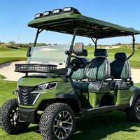 Voiturette de golf électrique 4 places avec caméra de recul 360° pour la surveillance de quartier