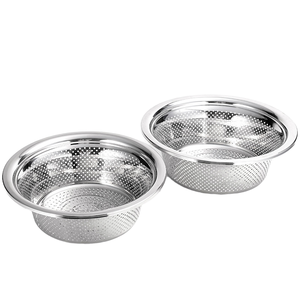 Cuisine pratique Passoire alimentaire en acier inoxydable Bols à mélanger pour <span class=keywords><strong>salade</strong></span> Passoires à fruits et légumes <span class=keywords><strong>Panier</strong></span> de vidange Filtre à tamis pour facile - Product Image 2