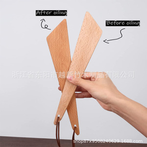 Beechwood Cooking Spatula Wooden Wok Turner Non Stick Pan Utensil Kitchen <b>Tool</b> Hand Wash Only Oven <b>Safe</b> - Product Image 1
