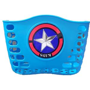 Cesta para bicicleta para niños, cesta frontal con soporte para manillar de plástico, color rojo, azul, negro y rosa - Product Image 4