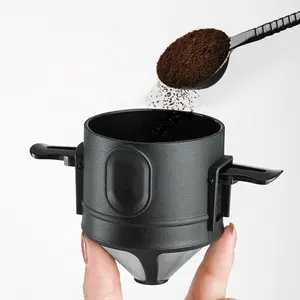 New Design Eco-friendly Fold Reusable Pour Over Coffee Dripper Filter