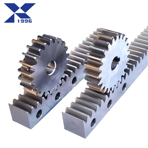 <span class=keywords><strong>Crémaillère</strong></span> et <span class=keywords><strong>pignon</strong></span> hélicoïdaux M1 en acier, sur mesure, usinés CNC de haute précision - Product Image 2