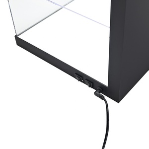 Apex Bền 3 Tiers Acrylic LED Ánh Sáng Khói Hiển Thị Đứng Tùy Chỉnh Khói <span class=keywords><strong>Showcase</strong></span> Với Logo In Ấn - Product Image 6