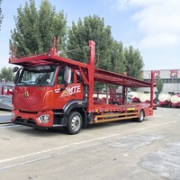 Semi-remorque de transport automatique à 2 essieux et 3 essieux à double pont pour voiture Transporteur Camion Cargo Remorque de véhicule polyvalente