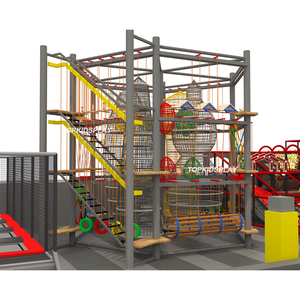 LEO khung trẻ em sân chơi ngoài trời thiết bị giải trí trong nhà Thiết bị dây nhựa kích thước tùy chỉnh vách đá nhựa - Product Image 3