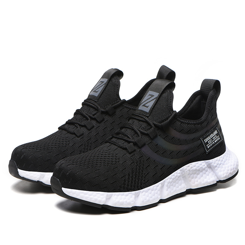 Лидер продаж, нескользящая ударопрочная, проколостойкая, неразрушаемая Мужская дышащая рабочая обувь, защитная обувь