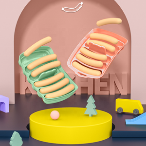 Molde de silicona antiadherente de 6 cavidades de grado alimenticio para el hogar, sin BPA, para hacer perritos calientes y salchichas caseros - Product Image 2