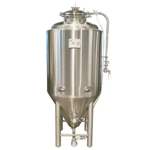 Tanques de fermentación de cerveza de doble pared con control automático de temperatura, 7 bbl 800L 8HL