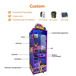 Mini machine à griffes en métal pour divertissement, <span class=keywords><strong>jeu</strong></span> d'arcade à monnayeur avec garantie d'un an et vitrine à cadeaux - Product Image 3