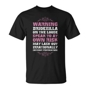 Camiseta Bridezilla on the Loose para Bodas y Promociones, Camiseta Promocional - Product Image 1