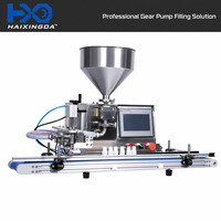 Machine de remplissage automatique de bureau en acier inoxydable avec pompe à engrenages pour miel, huile, shampoing et liquides visqueux, avec affichage numérique