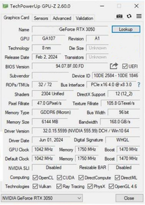 Pcwinmax GeForce RTX 3050 6GB gdrr6 96bit New cấu hình thấp Card đồ họa Video trong kho hỗ trợ OEM ODM - Product Image 5