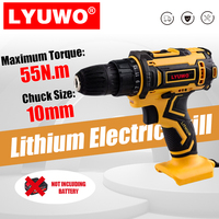 Perceuse sans fil multifonctionnelle LYUWO, perceuse à main, tournevis électrique, ensemble d'outils électriques, réparation à domicile, réparation automobile