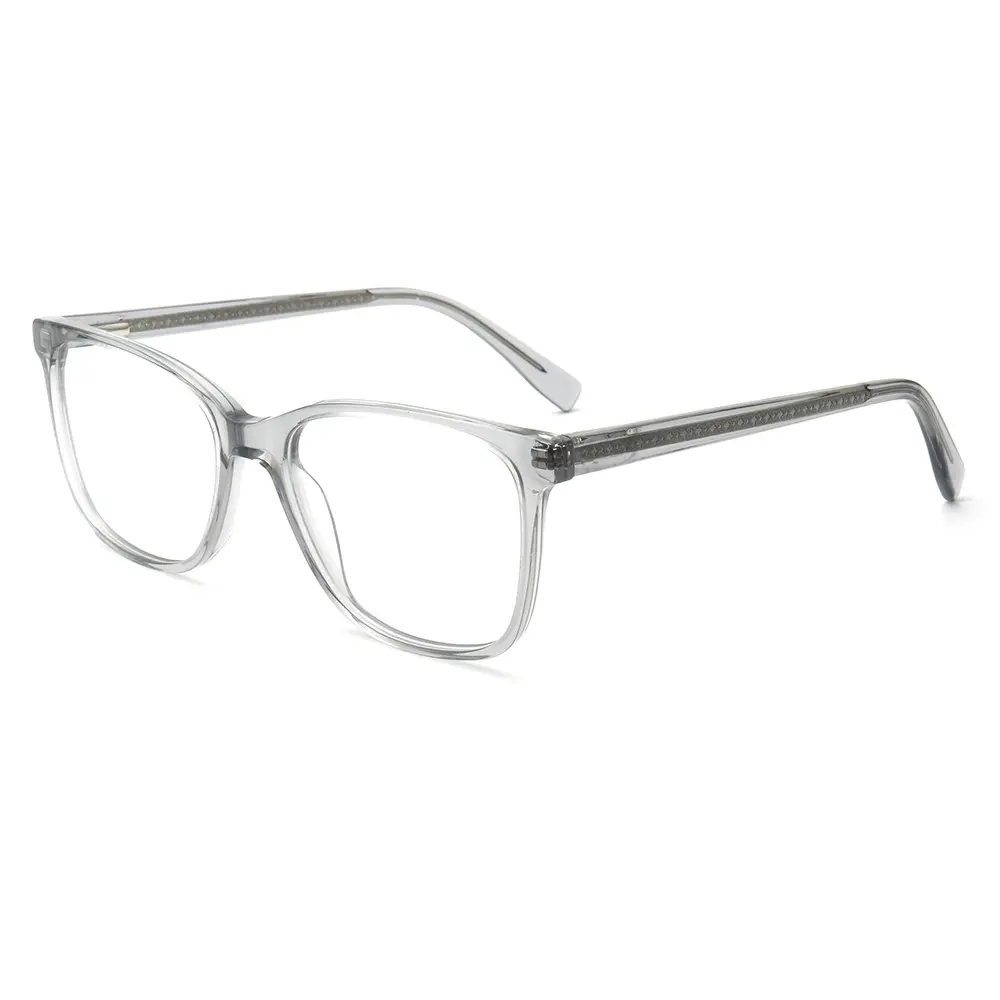 2021แฟชั่นช้อปปิ้งผงใสแว่นตาอะซิเตท