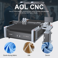Mesin Pemotong Kain Kulit Tekstil Presisi Tinggi AOL CNC Dengan Garansi 3 Tahun