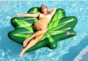 Flotador Inflable de PVC con Forma de Hoja de Marihuana YZ, Flotador <span class=keywords><strong>Gigante</strong></span> para <span class=keywords><strong>Piscina</strong></span>, Colchón de Agua de 195x165x20cm para Adultos - Product Image 6