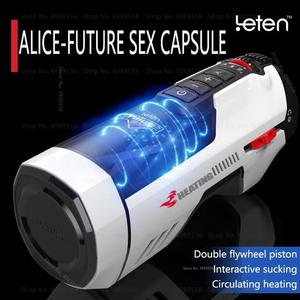Masturbateur masculin Leten à piston rétractable haute vitesse 18, avec fonction de gémissement, de poussée et de chauffage, godet de masturbation vaginale, jouets sexuels pour hommes - Product Image 3