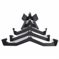 Ensemble de 5 poignées d'entraînement robustes en acier et PVC pour équipement de gym