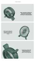 Ventilateur de bureau portable USB à clipser avec rotation à 360 degrés, réglable, promotionnel pour cadeaux de bienvenue et utilisation en dortoir étudiant