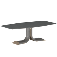 Table à manger en béton résistant aux intempéries du Vietnam, résistante aux taches, design moderne, capacité de 4 personnes, marque LDK Precast